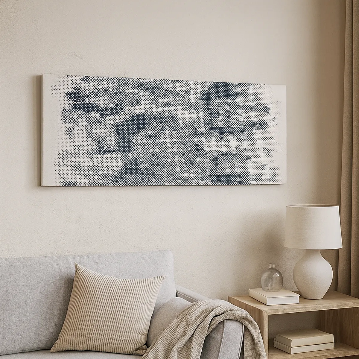 Bild auf Leinwand - Leinwandbild - Nebelige Komposition - 30x30 cm