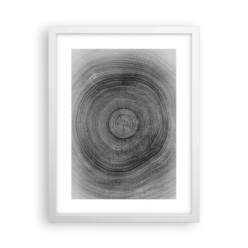 Poster in einem weißen Rahmen - Zeichen der Zeit - 30x40 cm