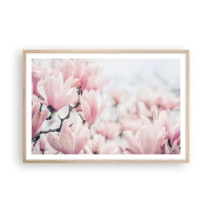 Poster in einem Rahmen aus heller Eiche - Das Ideal der Subtilität - 91x61 cm