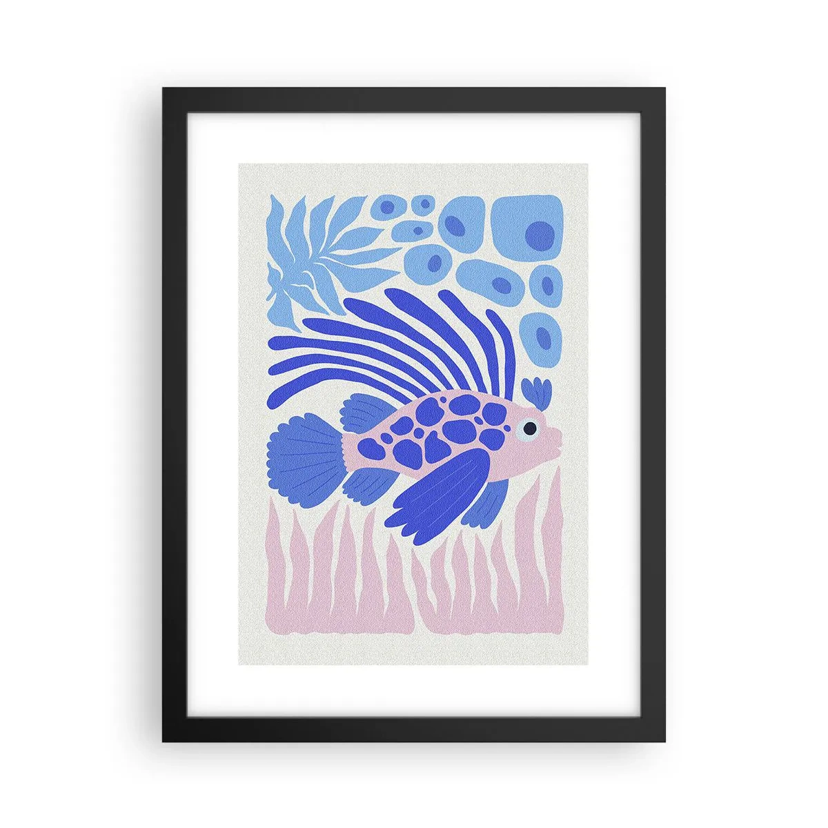 Poster in einem schwarzem Rahmen - In seinem Fahrwasser - 30x40 cm