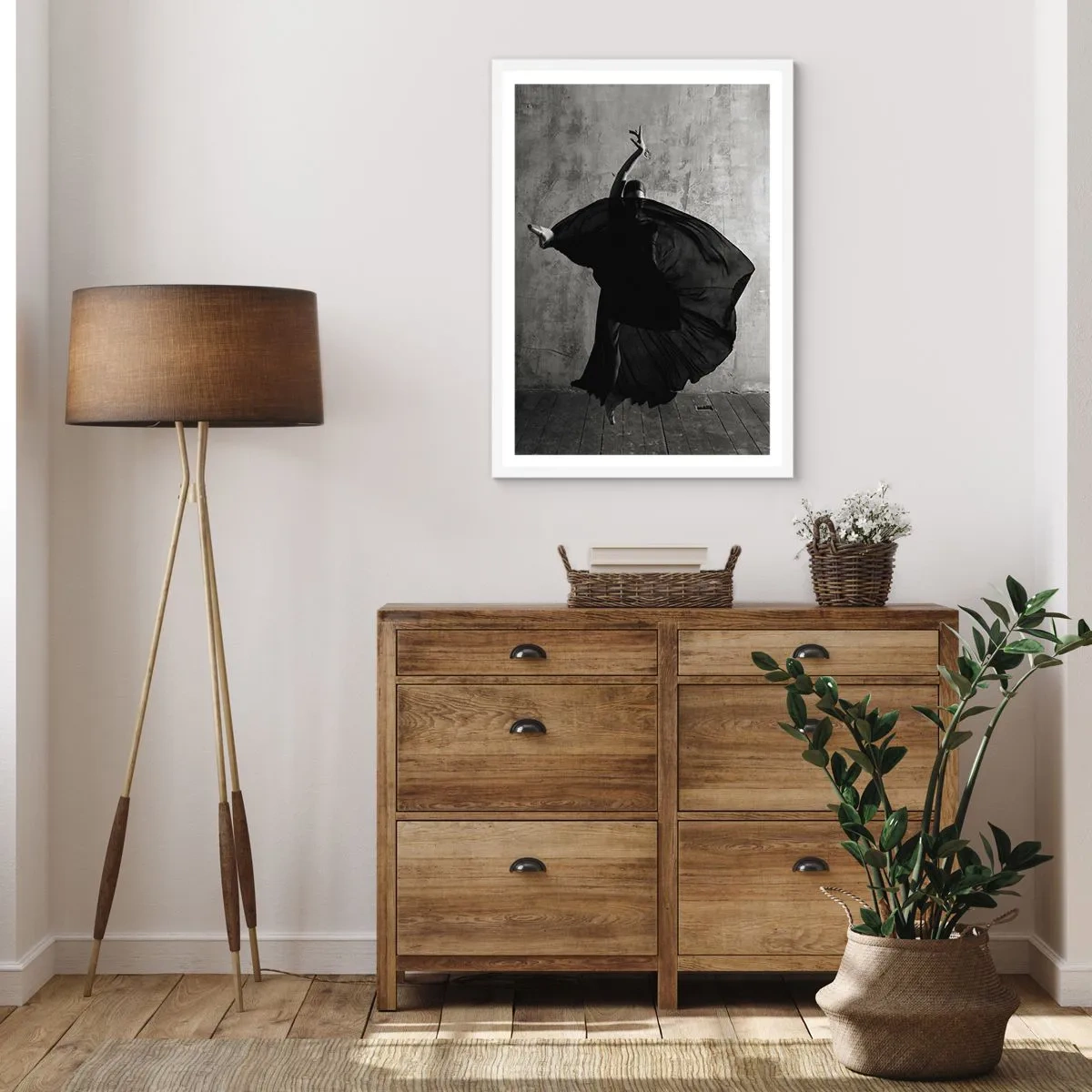 Poster in einem weißen Rahmen - Leidenschaftlicher Gürtel - 70x100 cm