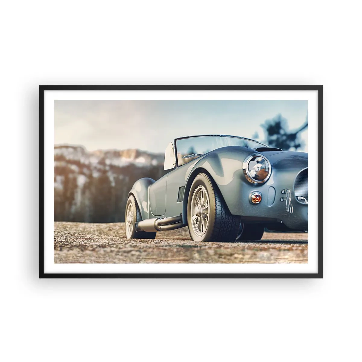 Poster in einem schwarzem Rahmen - Denn Stil zählt - 91x61 cm