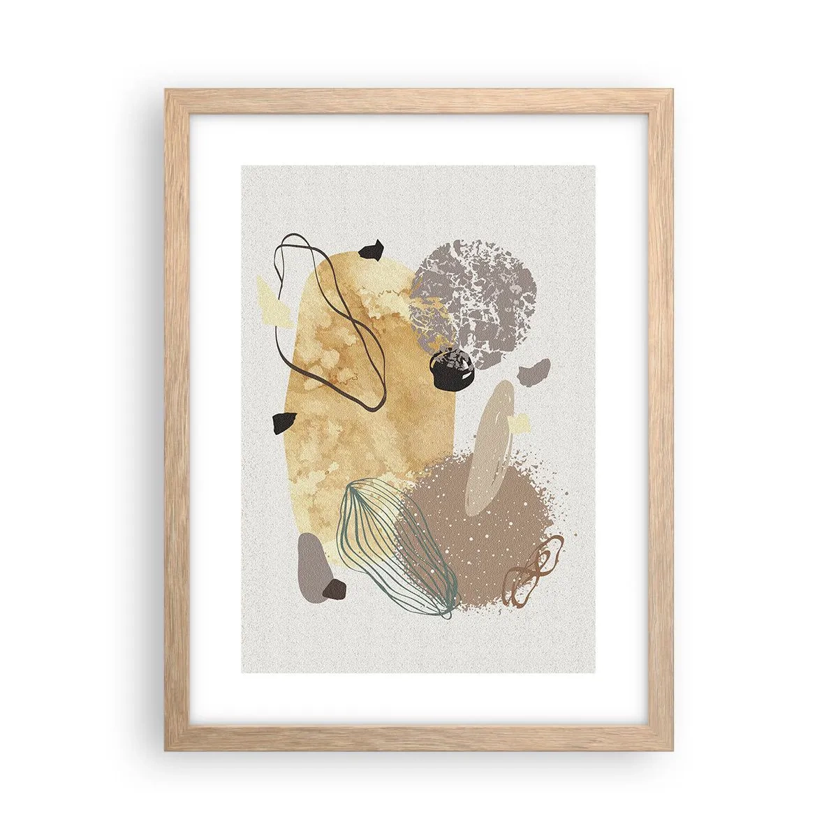 Poster in einem Rahmen aus heller Eiche - Angewandte Plumkologie - 30x40 cm