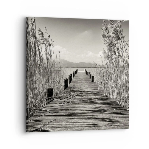 Bild auf Leinwand - Leinwandbild - In der Stille des Grases - 30x30 cm