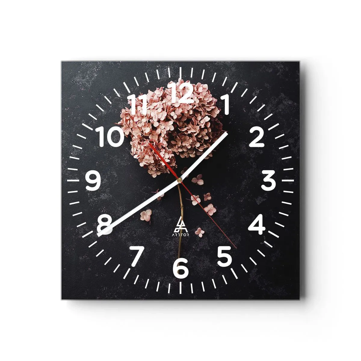 Wanduhr - Glasuhr - Wirklich romantisches Zeichen - 30x30 cm
