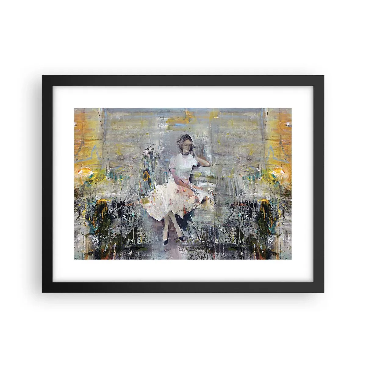 Poster in einem schwarzem Rahmen - Klassisch und modern - 40x30 cm