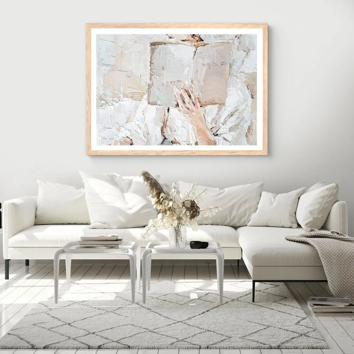 Poster in einem Rahmen aus heller Eiche - In einer anderen Welt - 70x50 cm