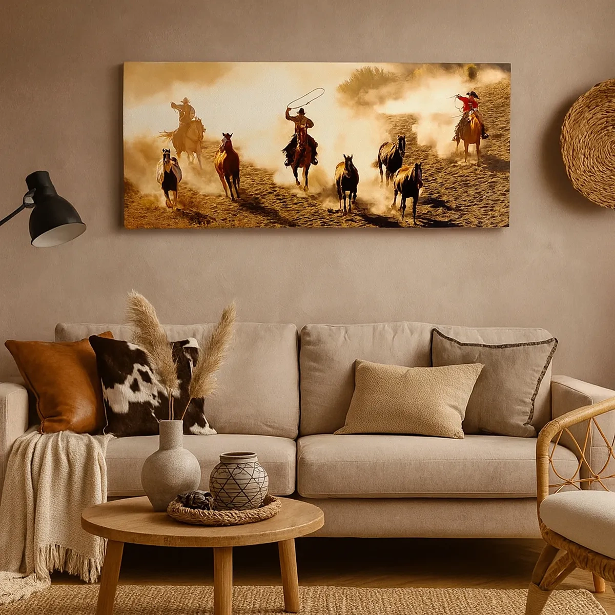 Bild auf Leinwand - Leinwandbild - Wirklich wilder Westen - 30x30 cm