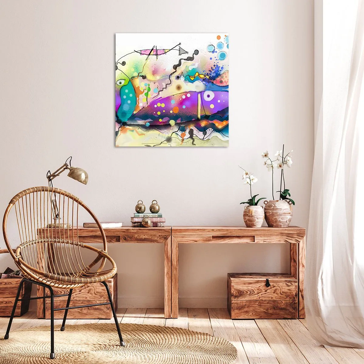Bild auf Leinwand - Leinwandbild - Es fehlen die Worte! - 30x30 cm