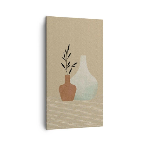 Bild auf Leinwand - Leinwandbild - Vase und ihre Idee - 45x80 cm