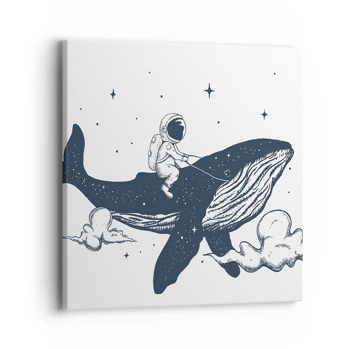 Bild auf Leinwand - Leinwandbild - Weltraumabenteuer - 40x40 cm