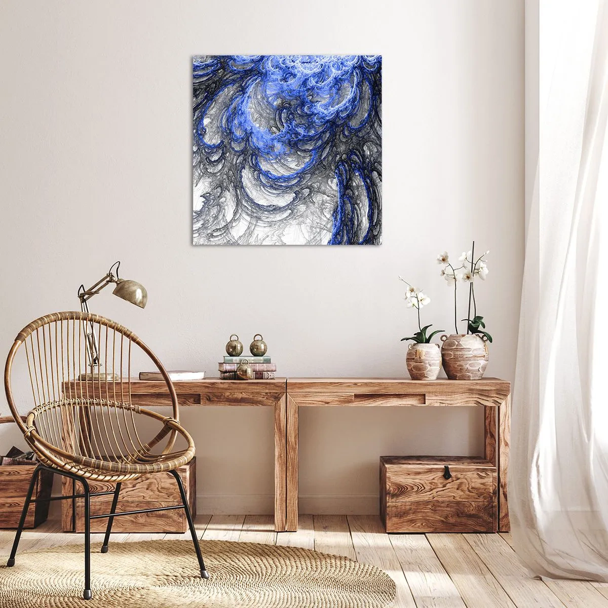 Bild auf Leinwand - Leinwandbild - Die Geburt einer Welle - 30x30 cm