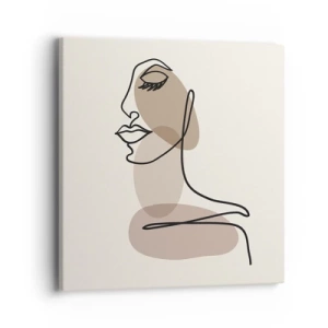 Bild auf Leinwand - Leinwandbild - Sich selbst zugehört - 40x40 cm