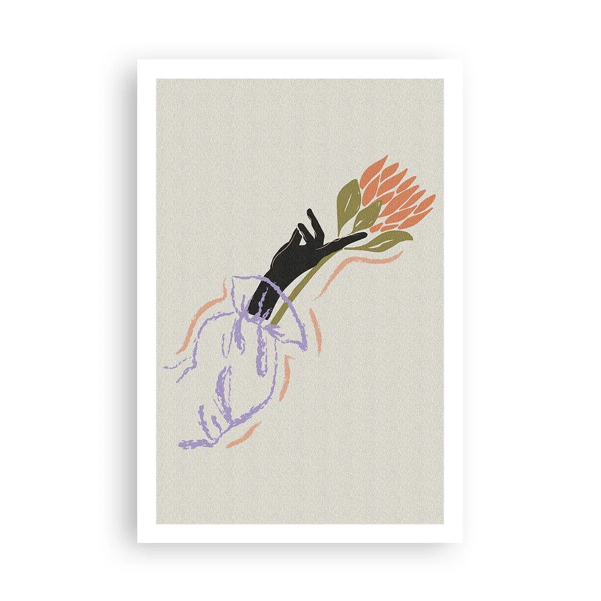 Poster - Schwesterliche Berührung - 61x91 cm