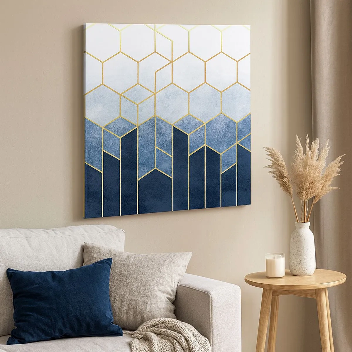 Bild auf Leinwand - Leinwandbild - Komposition im synkopischen Rhythmus - 30x30 cm