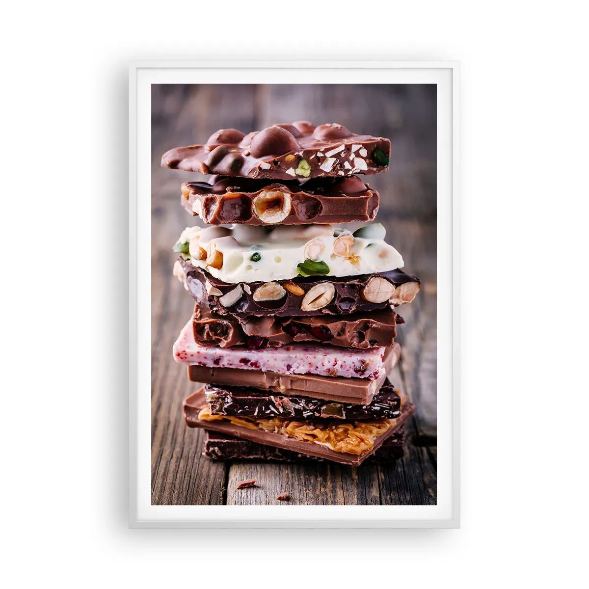 Poster in einem weißen Rahmen - Entzückende Aussicht - 70x100 cm