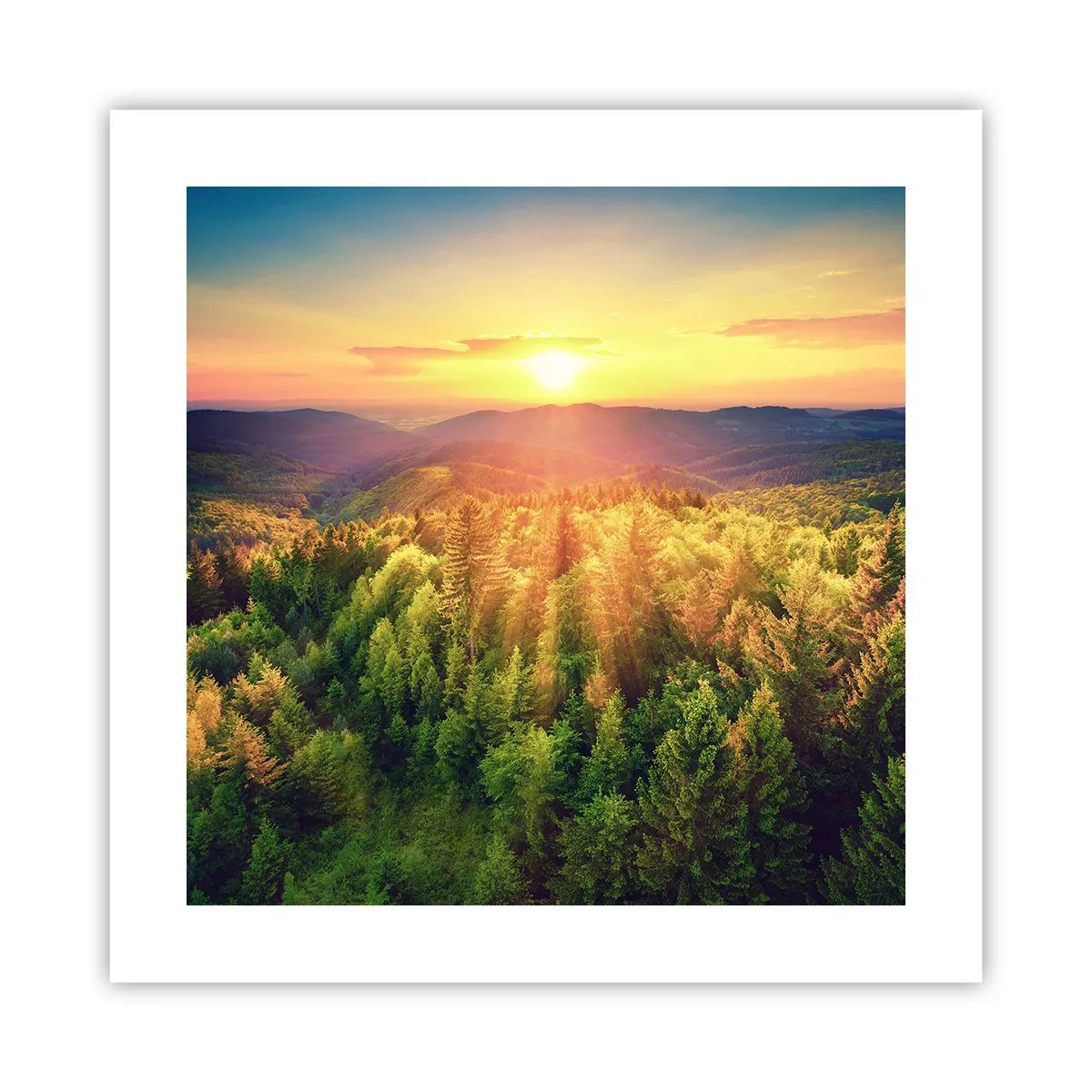 Poster - Scheitelpunkte und Spitzen - 40x40 cm