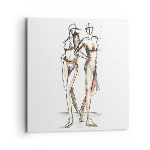 Bild auf Leinwand - Leinwandbild - Studie der Gnade - 70x70 cm