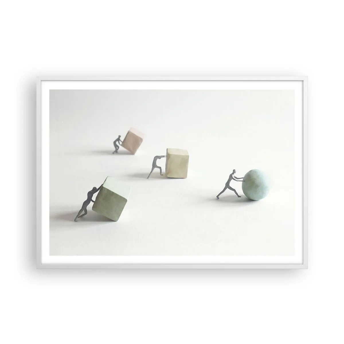 Poster in einem weißen Rahmen - Pures Leben - 100x70 cm