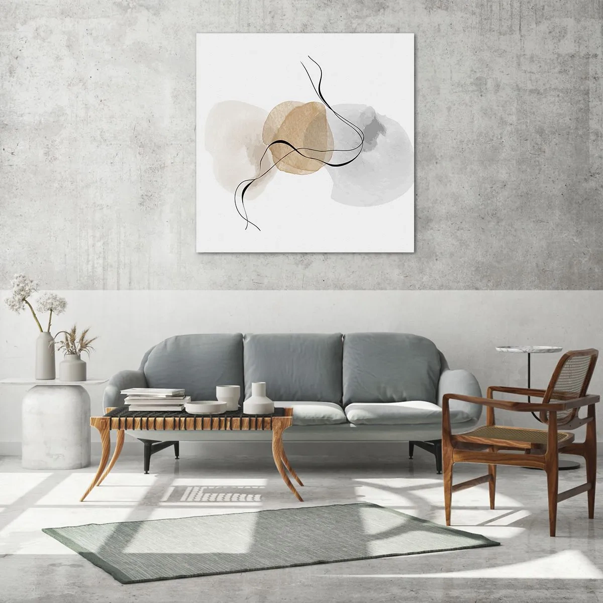 Glasbild - Bild auf glas - Luftperlen - 30x30 cm