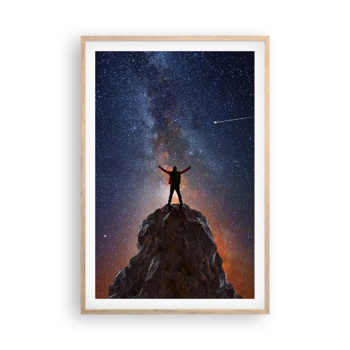 Poster in einem Rahmen aus heller Eiche - Die Macht ist mit mir! - 61x91 cm