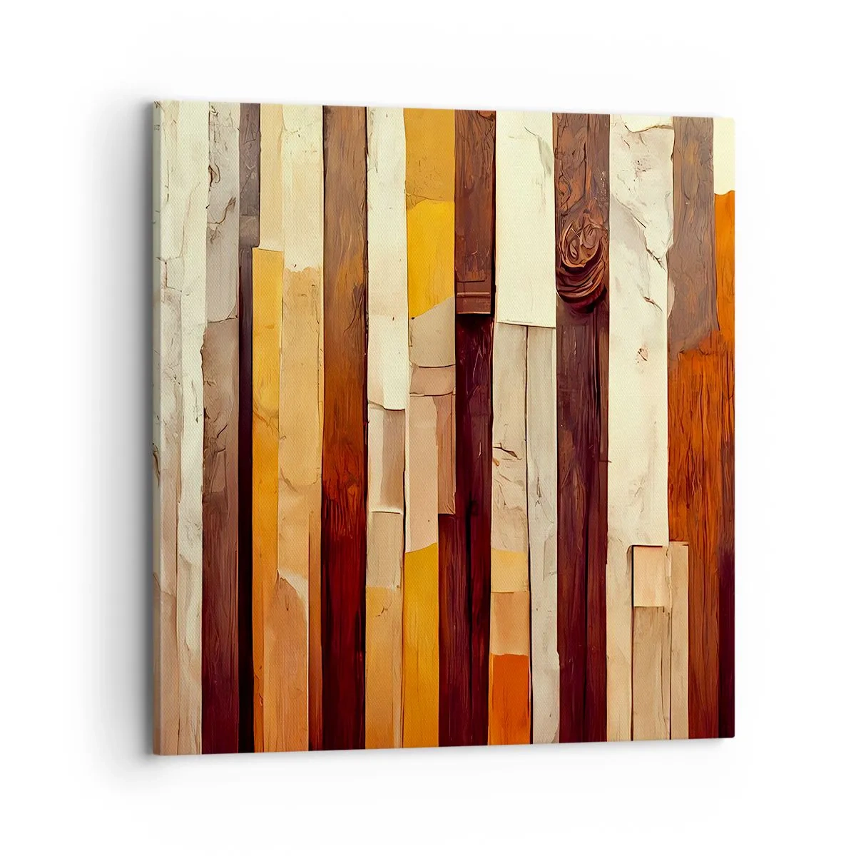 Bild auf Leinwand - Leinwandbild - Hymne der Waldbäume - 70x70 cm