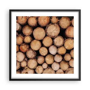 Poster in einem schwarzem Rahmen - Ein neuer Anfang - 50x50 cm