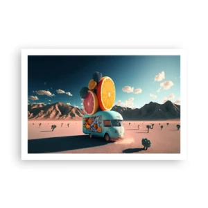 Poster - Geschmack von Urlaub - 91x61 cm