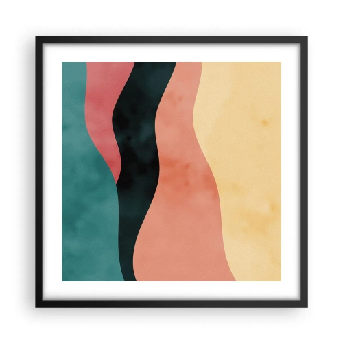 Poster in einem schwarzem Rahmen - Konforme Nichtkonformität - 50x50 cm