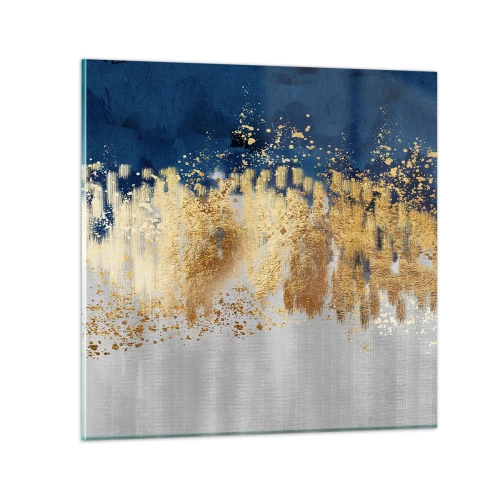 Glasbild - Bild auf glas - Moderne Komposition mit Glanz - 60x60 cm