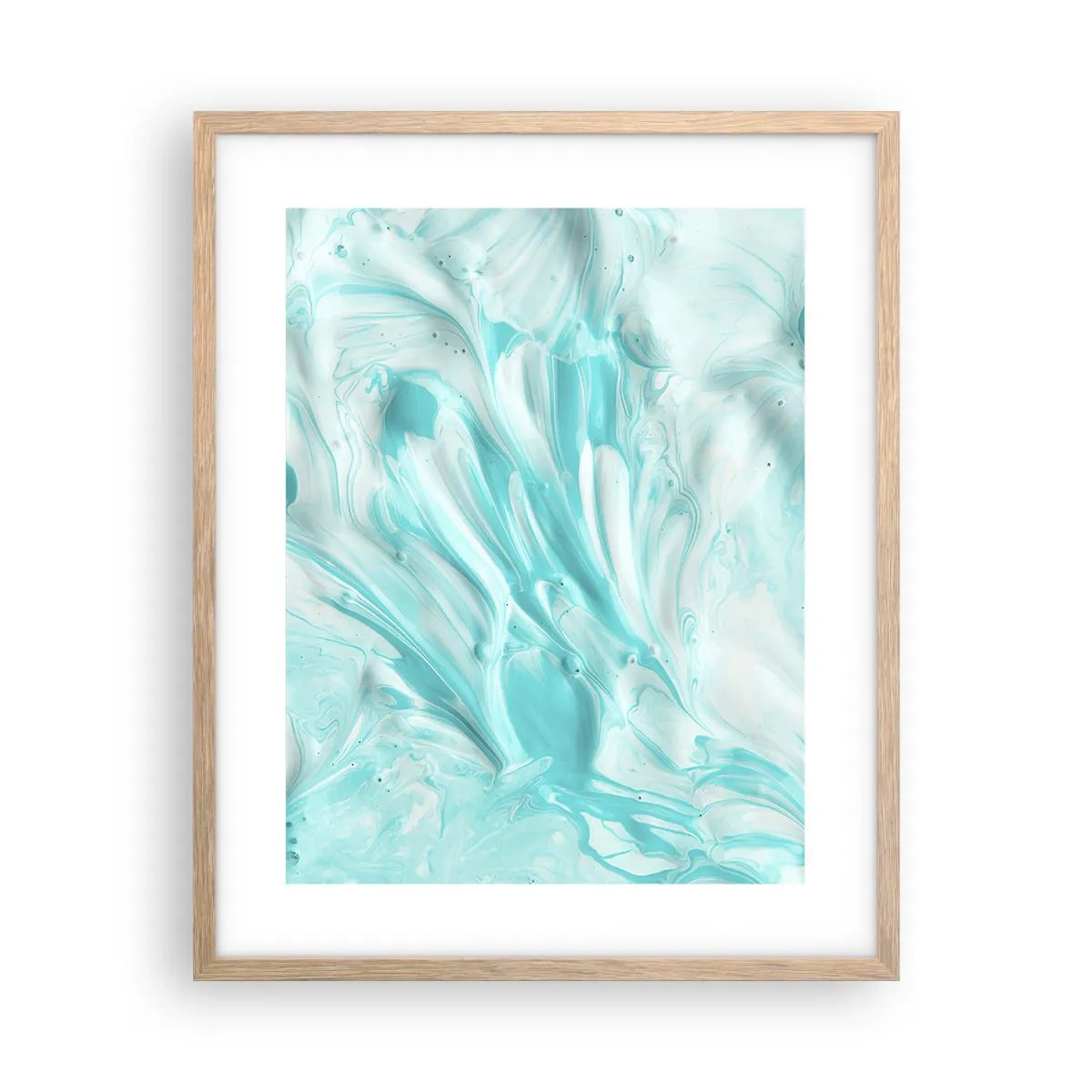 Poster in einem Rahmen aus heller Eiche - Für immer zusammen - 40x50 cm