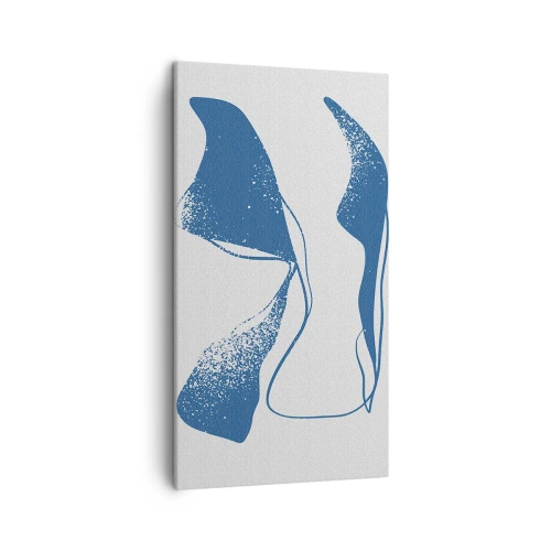 Bild auf Leinwand - Leinwandbild - Geflügelte Abstraktion - 45x80 cm