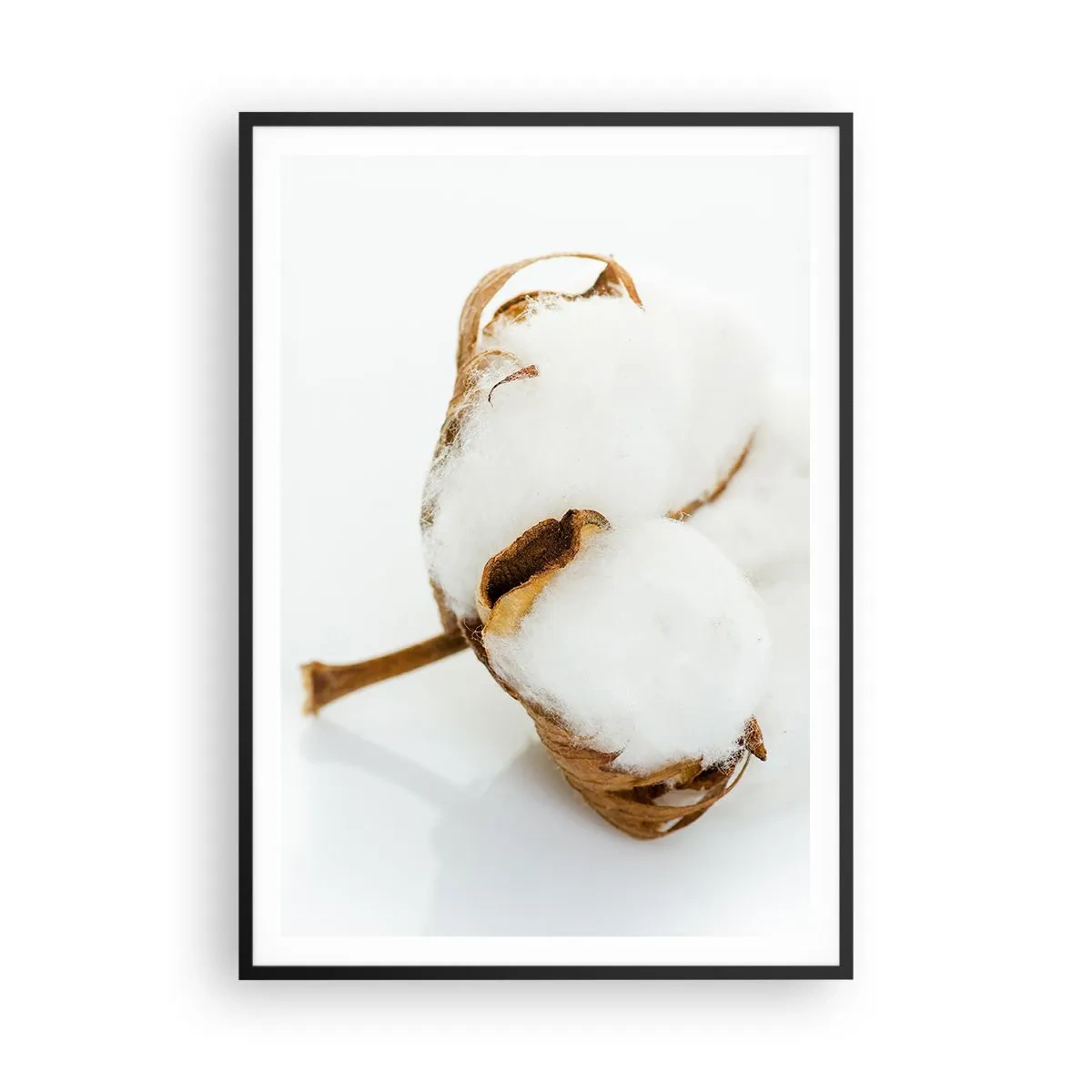 Poster in einem schwarzem Rahmen - Von Natur aus weich - 70x100 cm