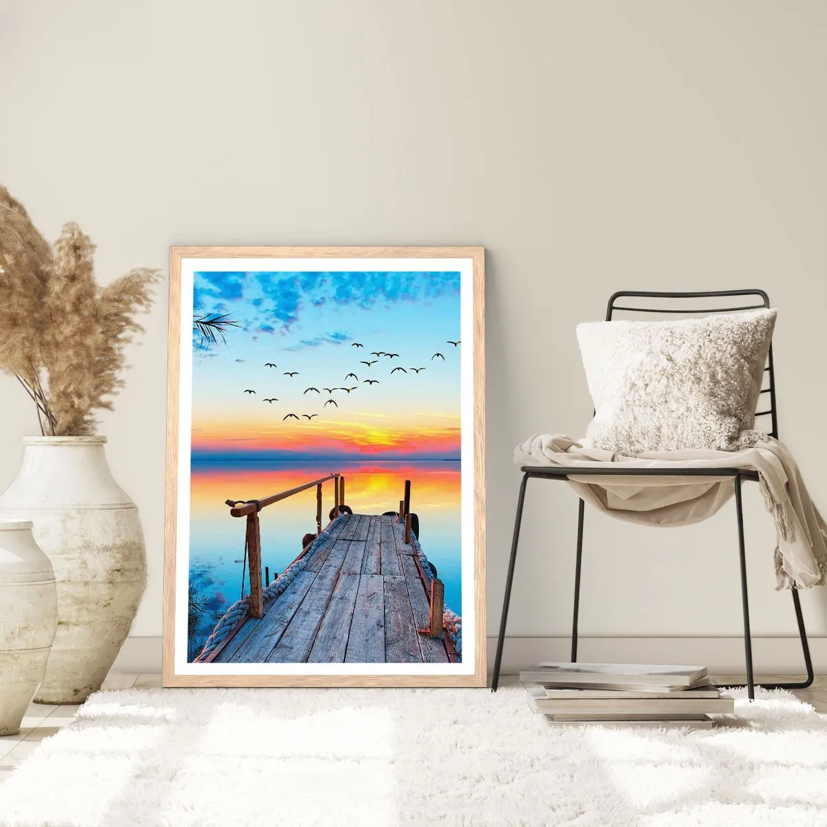 Poster in einem Rahmen aus heller Eiche - Es ist Zeit, zurückzukehren ... - 50x70 cm