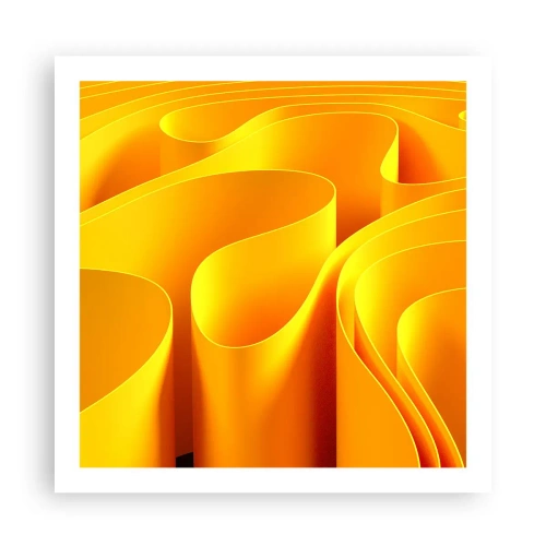 Poster - Wie Sonnenwellen - 60x60 cm
