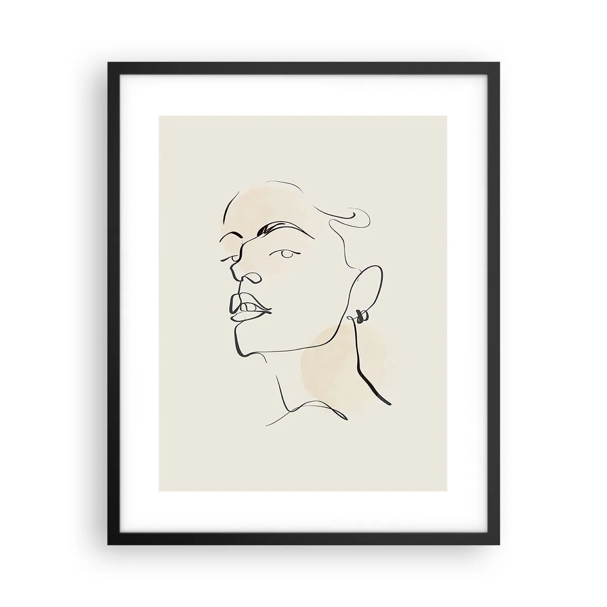 Poster in einem schwarzem Rahmen - Ein stolzer Blick - 40x50 cm