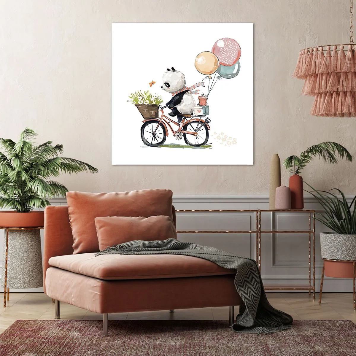 Bild auf Leinwand - Leinwandbild - Glücklicher Tag - 30x30 cm