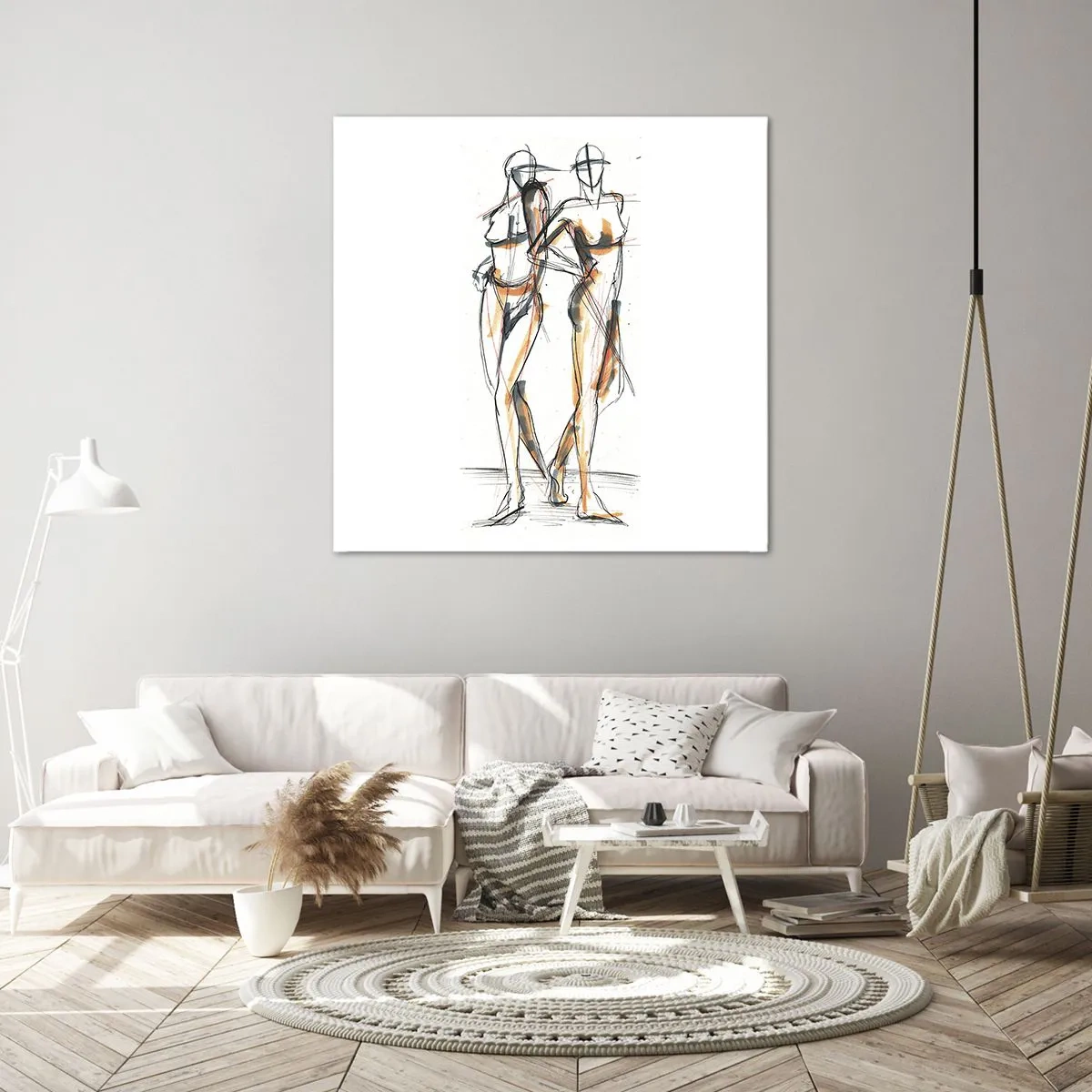 Bild auf Leinwand - Leinwandbild - Studie der Gnade - 60x60 cm