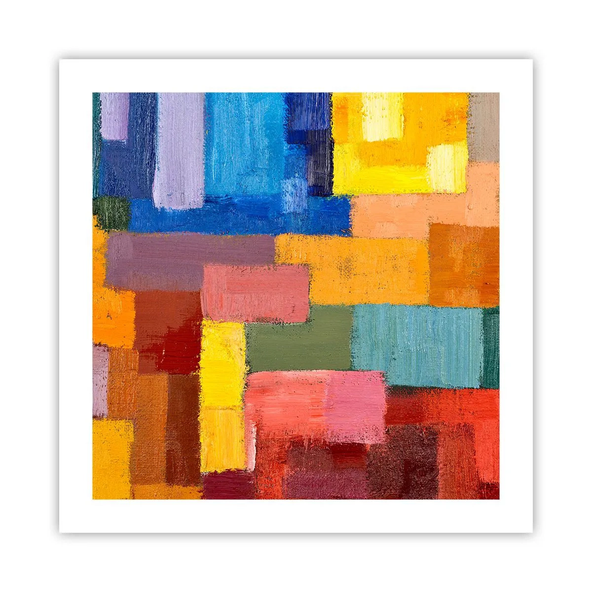 Poster - Jeder ist anders, alle bunt - 50x50 cm
