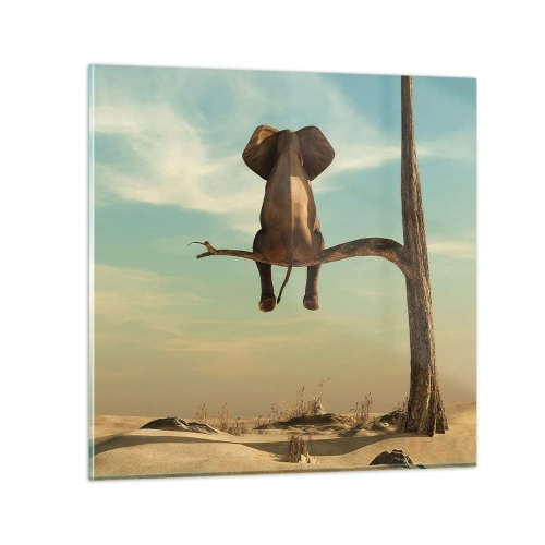 Glasbild - Bild auf glas - Neuer Blickwinkel - 60x60 cm