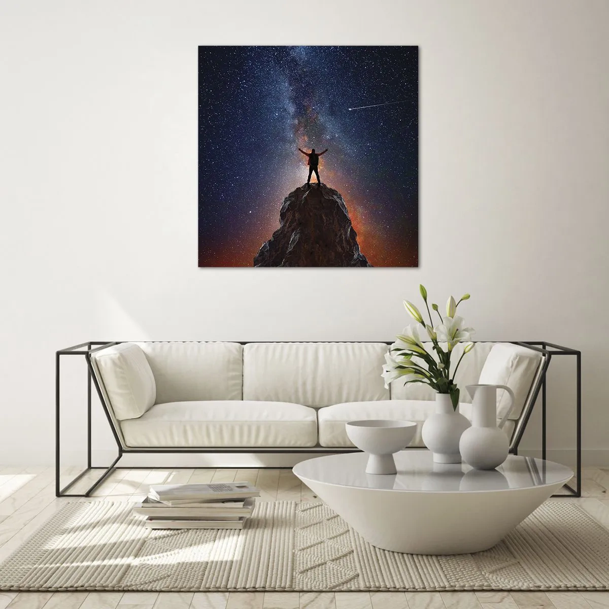 Glasbild - Bild auf glas - Die Macht ist mit mir! - 60x60 cm