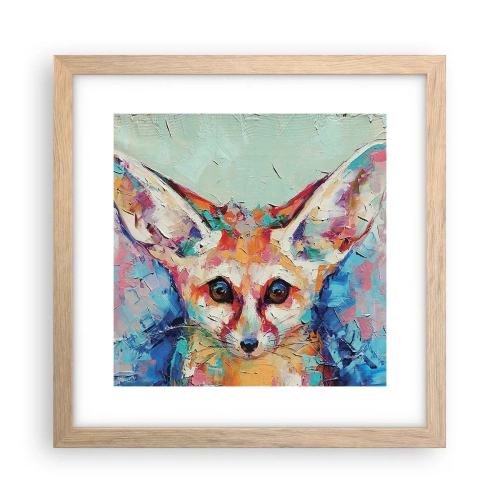 Poster in einem Rahmen aus heller Eiche - Bist du bereit für mich? - 30x30 cm