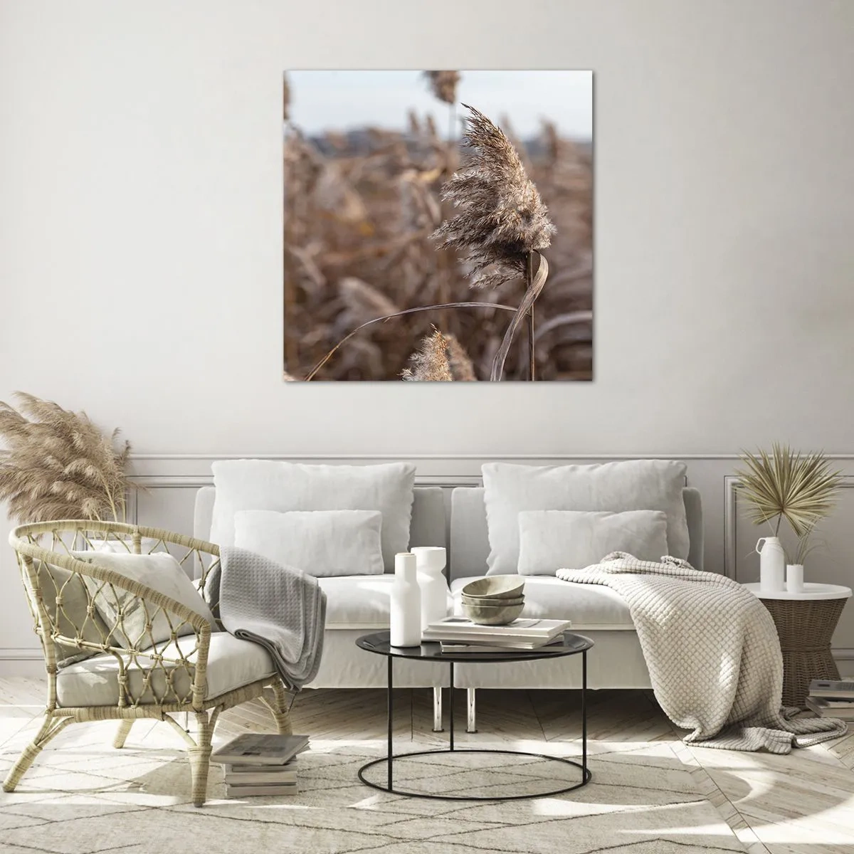 Glasbild - Bild auf glas - Zeit, mit dem Wind zu gehen - 50x50 cm