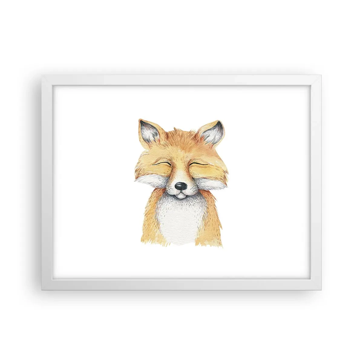 Poster in einem weißen Rahmen - Fuchsstimmungen - 40x30 cm