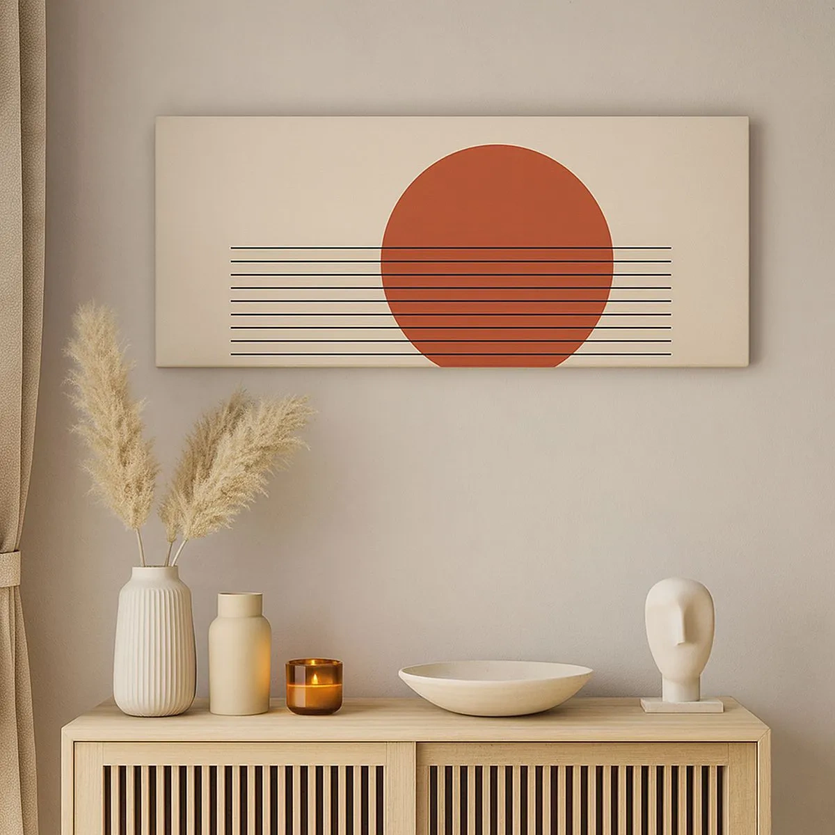 Bild auf Leinwand - Leinwandbild - Immer wieder und weiter - 100x40 cm