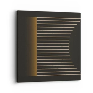 Bild auf Leinwand - Leinwandbild - Die Dunkelheit erkunden - 40x40 cm