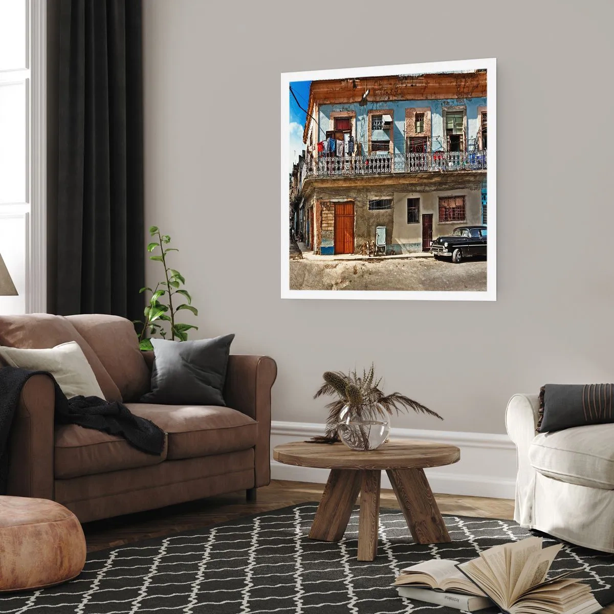 Poster - Havanna-Stimmung - 40x40 cm