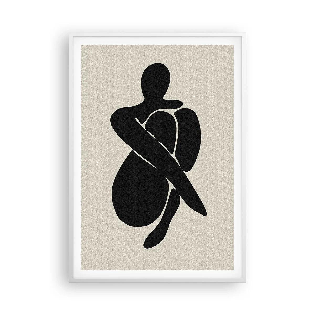 Poster in einem weißen Rahmen - In deinen eigenen Armen - 70x100 cm