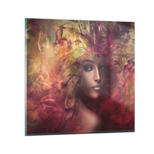 Glasbild - Bild auf glas - Ich bin hier! - 40x40 cm