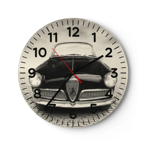 Wanduhr - Glasuhr - Man muss mich einfach lieben - 30x30 cm